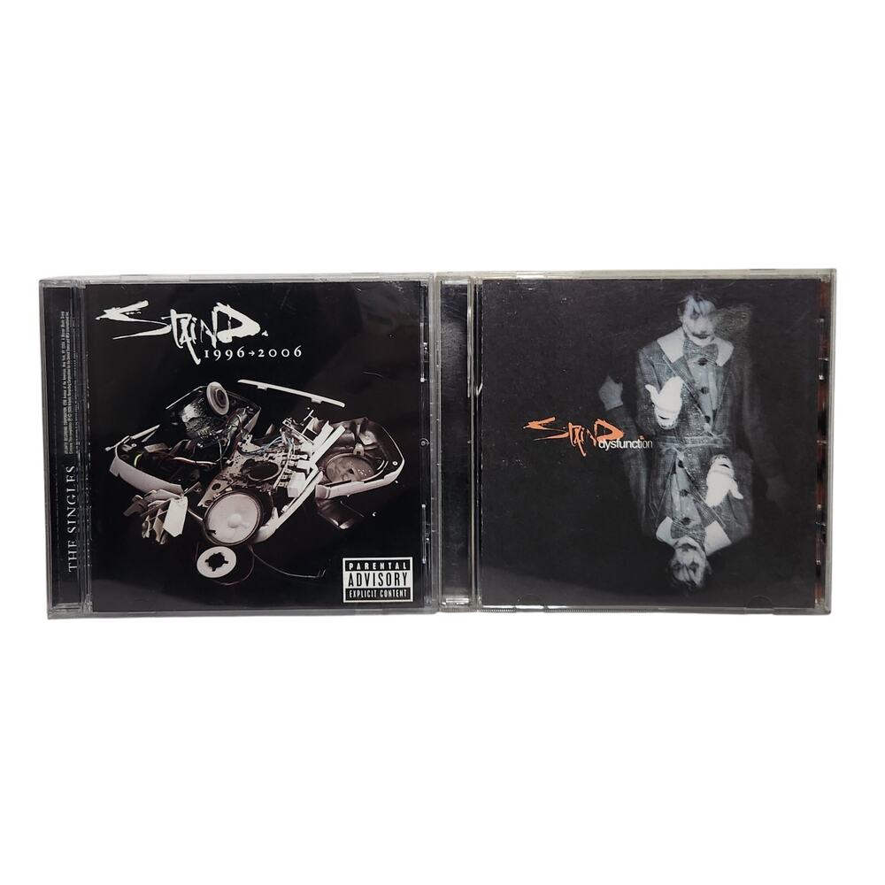 Staind The Singles 1996-2006 & Dysfunction Tested Rock CD Lot Pre-owned